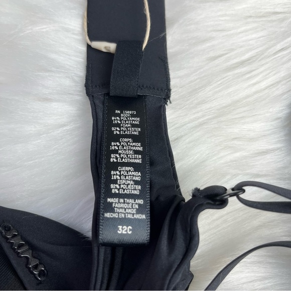 SKIMS- NWT Weightless SCOOP BRA size 32C in ONYX - Picture 3 of 7